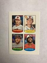 2023 Topps Heritage High Number 1974 Topps Baseball Stamps #74S-5 Gunnar Henderson|Kyle Stowers|Anthony Santander|Cedric Mullins