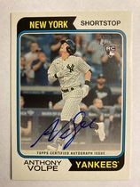 2023 Topps Heritage High Number Real One Autos #ROA-AV Anthony Volpe