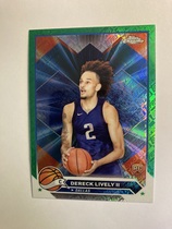 2023 Topps Chrome Green Refractor #92 Dereck Lively Ii