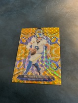 2024 Panini Mosaic Yellow Reactive Mosaic #127 Matthew Stafford