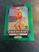 2024 Panini Prizm Emergent Green Prizm #3 Bo Nix