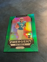 2024 Panini Prizm Emergent Green Prizm #12 Brian Thomas Jr.