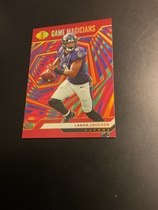2024 Panini Illusions Game Magicians Red #6 Lamar Jackson
