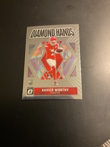2024 Donruss Optic Diamond Hands #5 Xavier Worthy