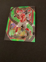 2024 Panini Select Neon Green Shock Prizm #120 Patrick Mahomes Ii