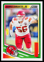 2025 Score Base Set #158 George Karlaftis