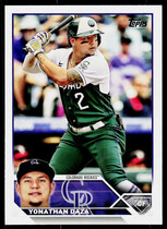 2023 Topps Base Set #122 Yonathan Daza