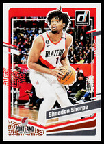 2023 Donruss Base Set #124 Shaedon Sharpe