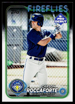 2024 Topps Pro Debut #PD-71 Carson Roccaforte