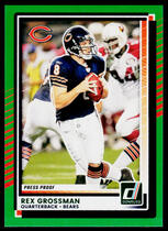 2025 Donruss Press Proof Green #86 Rex Grossman