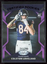 2025 Panini Certified Certified Rookies Mirror Purple #4 Colston Loveland