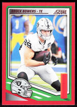 2025 Score Red #36 Brock Bowers