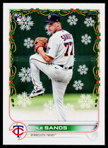 2022 Topps Holiday #HW37 Cole Sands