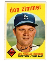 1959 Topps Base Set #287 Don Zimmer
