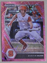 2021 Panini Prizm Draft Picks Pink Velocity Prizm #PDP165 Austin Murr