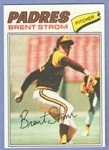 1977 Topps Base Set #348 Brent Strom