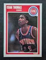 1989 Fleer Base Set #50 Isiah Thomas