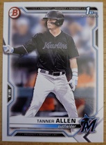 2021 Bowman Draft #BD-165 Tanner Allen