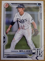 2021 Bowman Draft #BD-180 Carson Williams