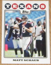 2008 Topps Base Set #10 Matt Schaub