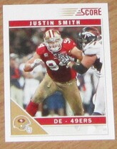 2011 Score Base Set #249 Justin Smith