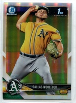 2018 Bowman Chrome Draft Refractor #BDC-127 Dallas Woolfolk