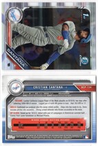 2019 Bowman Chrome Prospects #BCP-134 Cristian Santana