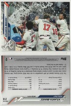 2020 Topps Base Set #218 Atlanta Braves Team Card