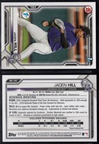 2021 Bowman Draft 1st Edition #BD-142 Jaden Hill