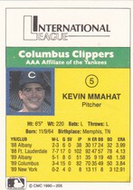 1990 CMC Columbus Clippers #5 Kevin Mmahat