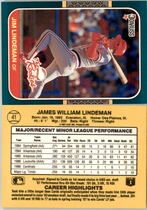 1987 Donruss Rookies #41 Jim Lindeman