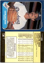 1986 Fleer Base Set #128 Carlos Diaz