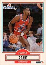 1990 Fleer Base Set #192 Harvey Grant