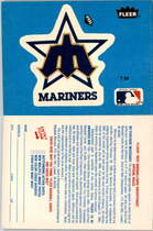 1985 Fleer Team Stickers #NNO Mariners (Logo)