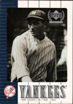 2000 Upper Deck Yankees Legends #20 Tony Lazzeri