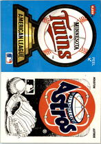 1987 Fleer Team Logo Stickers #24 Twins