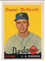 1958 Topps Base Set #357 Danny McDevitt