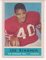 1964 Philadelphia Base Set #166 Abe Woodson