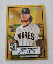 2021 Topps Chrome Platinum Anniversary Gold Prism Refractor #313 Chris Paddack