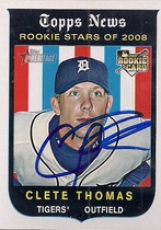 2008 Topps Heritage High Numbers #551 Clete Thomas
