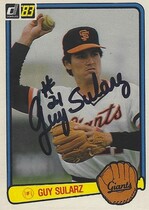 1983 Donruss Base Set #605 Guy Sularz