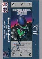 1990 Pro Set Super Bowl 160 #13 Sb Xiii Ticket