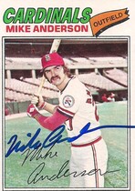 1977 Topps Base Set #72 Mike Anderson