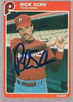 1985 Fleer Update #100 Rick Schu