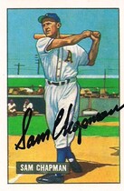 1986 Card Collectors Company 1951 Bowman Reprint #9 Sam Chapman