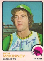 1973 O-Pee-Chee OPC Base Set #587 Rich McKinney