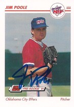 1991 Line Drive AAA #319 Jim Poole