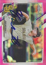 2021 Topps Chrome Pink Refractor #97 Ryan Weathers