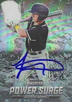 2021 Panini Prizm Draft Picks Power Surge #8 Jackson Merrill