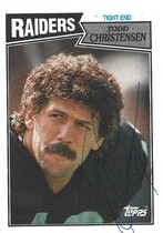 1987 Topps Base Set #218 Todd Christensen